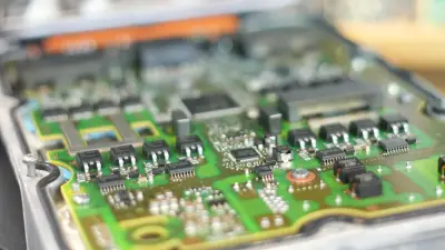 Symbolising electromagnetic compatibility and showing the curcial role of high-quality PCB by copperdot in the automotive industry.