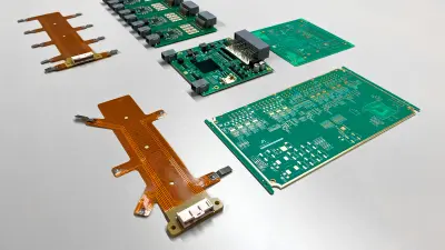Verschiedene Leiterplatten-Designs und -Komponenten, die für Imecar mit copperdot-Technologie entwickelt wurden und fortschrittliche Leiterplatten-Lösungen für vielfältige Anwendungen zeigen.